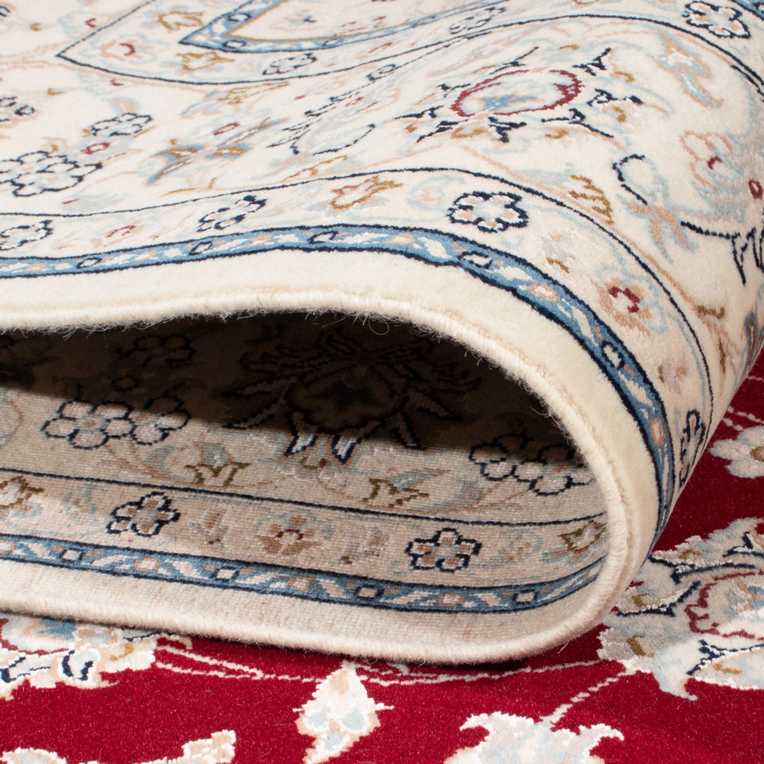Alfombra Persa - Nain - Prima - 194 x 148 cm - rojo