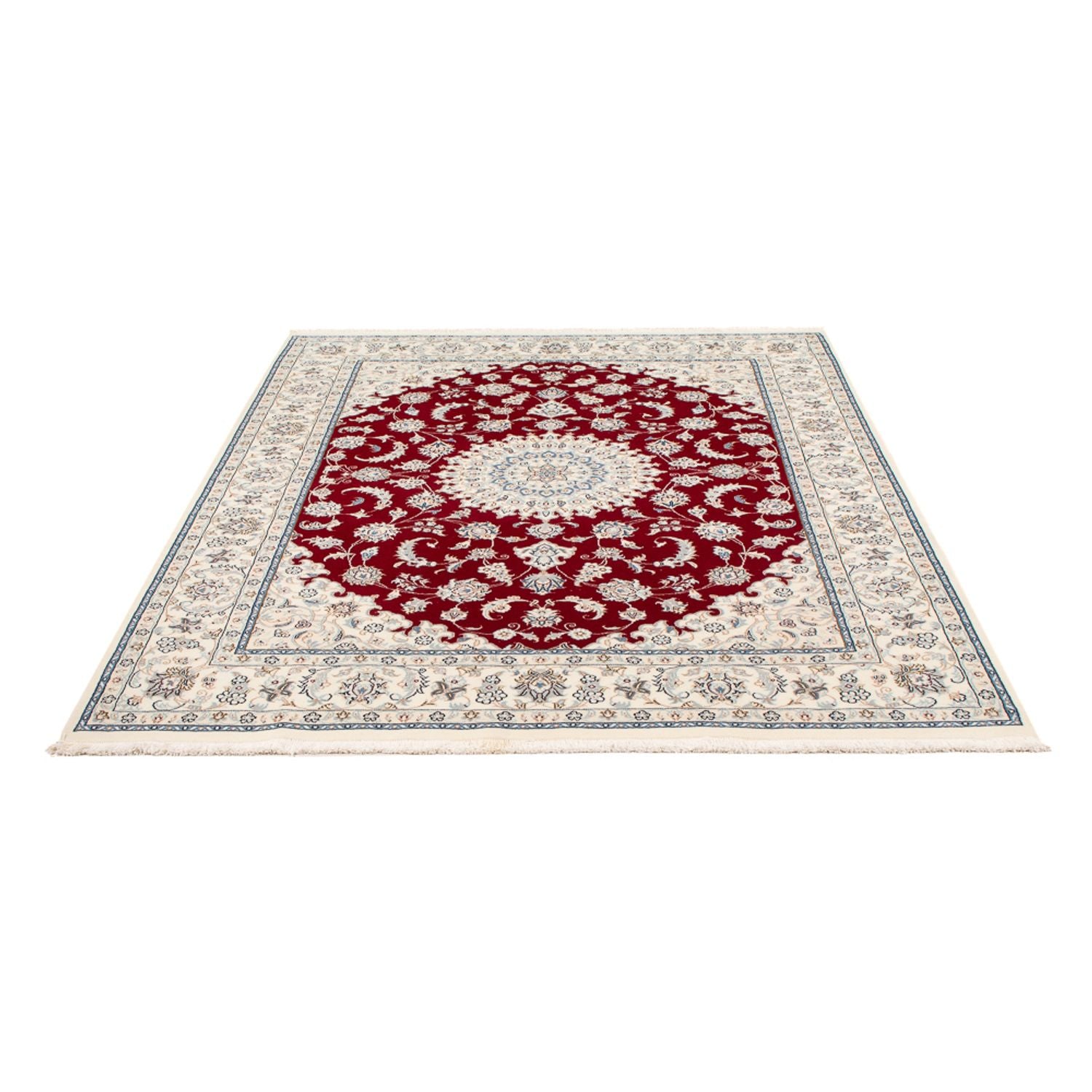 Alfombra Persa - Nain - Prima - 194 x 148 cm - rojo