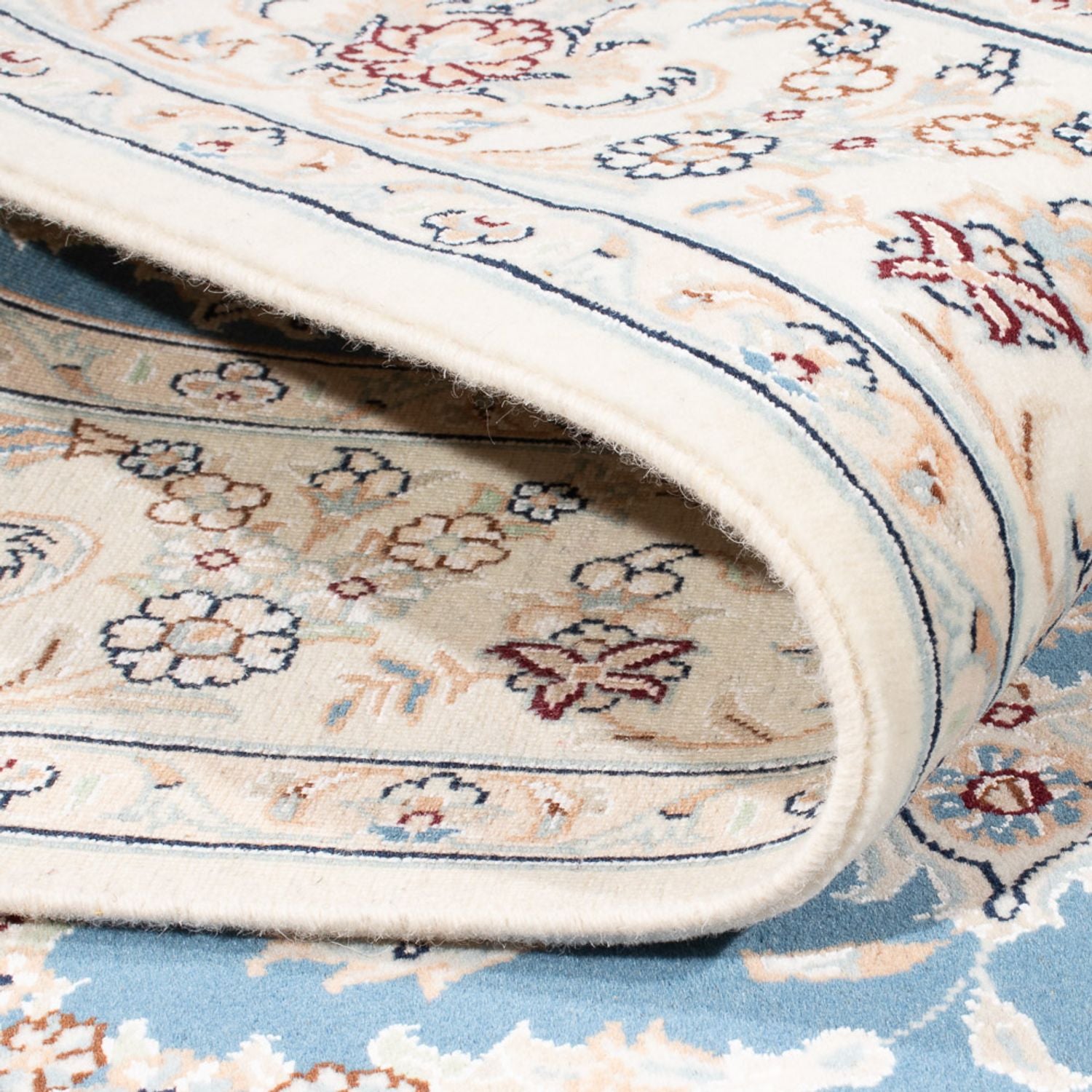 Alfombra Persa - Nain - Prima - 200 x 147 cm - azul