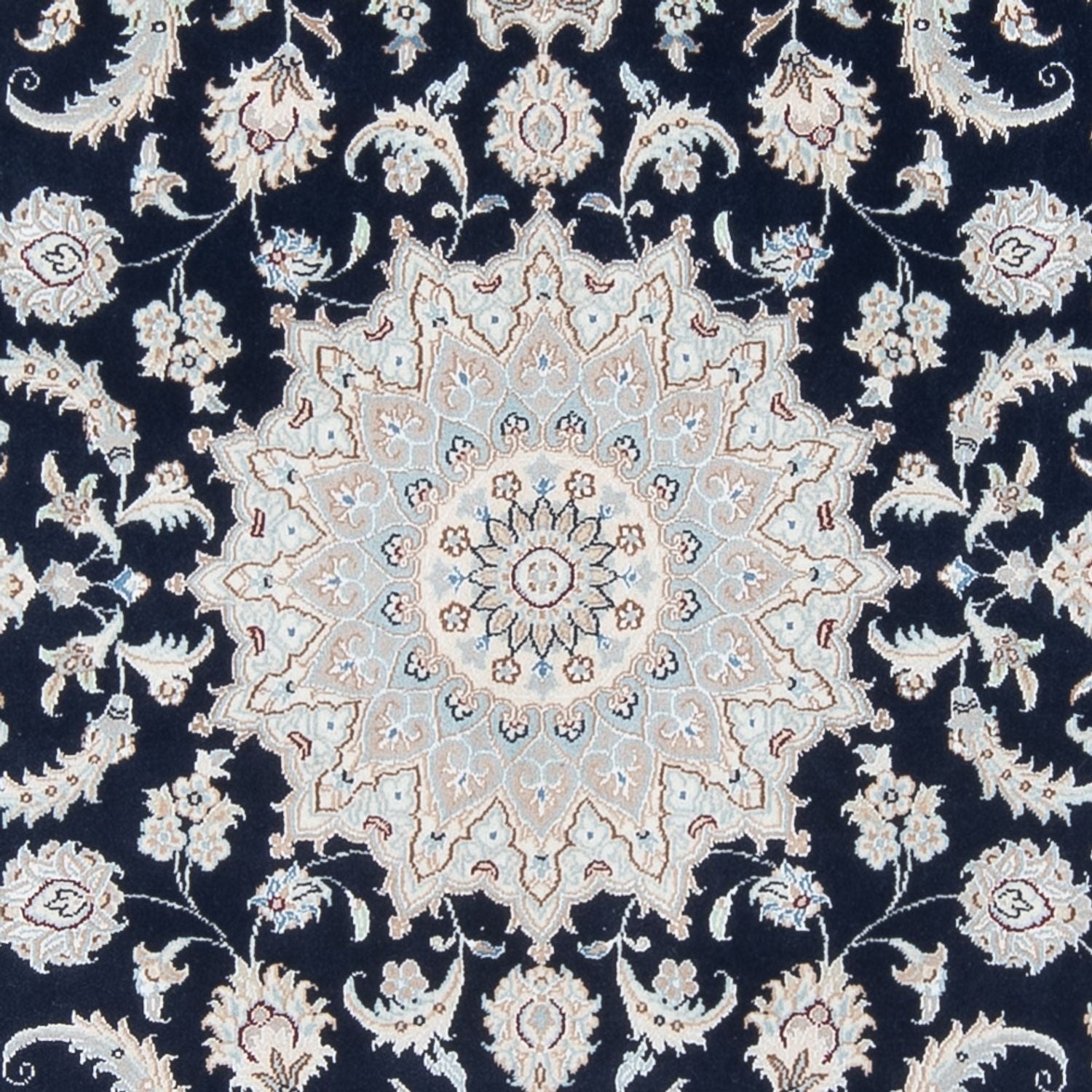 Alfombra Persa - Nain - Prima - 202 x 150 cm - azul oscuro