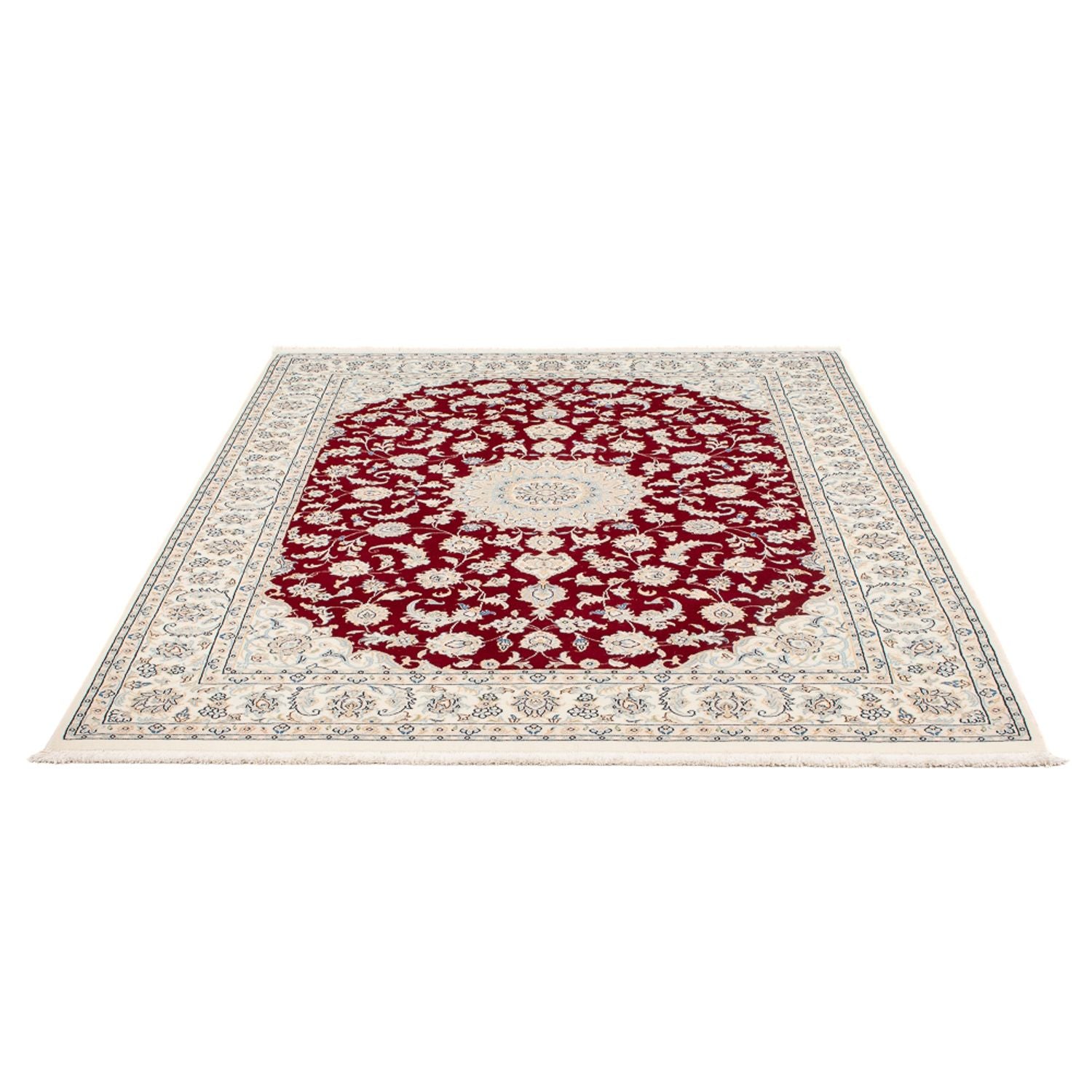 Alfombra Persa - Nain - Prima - 200 x 150 cm - rojo