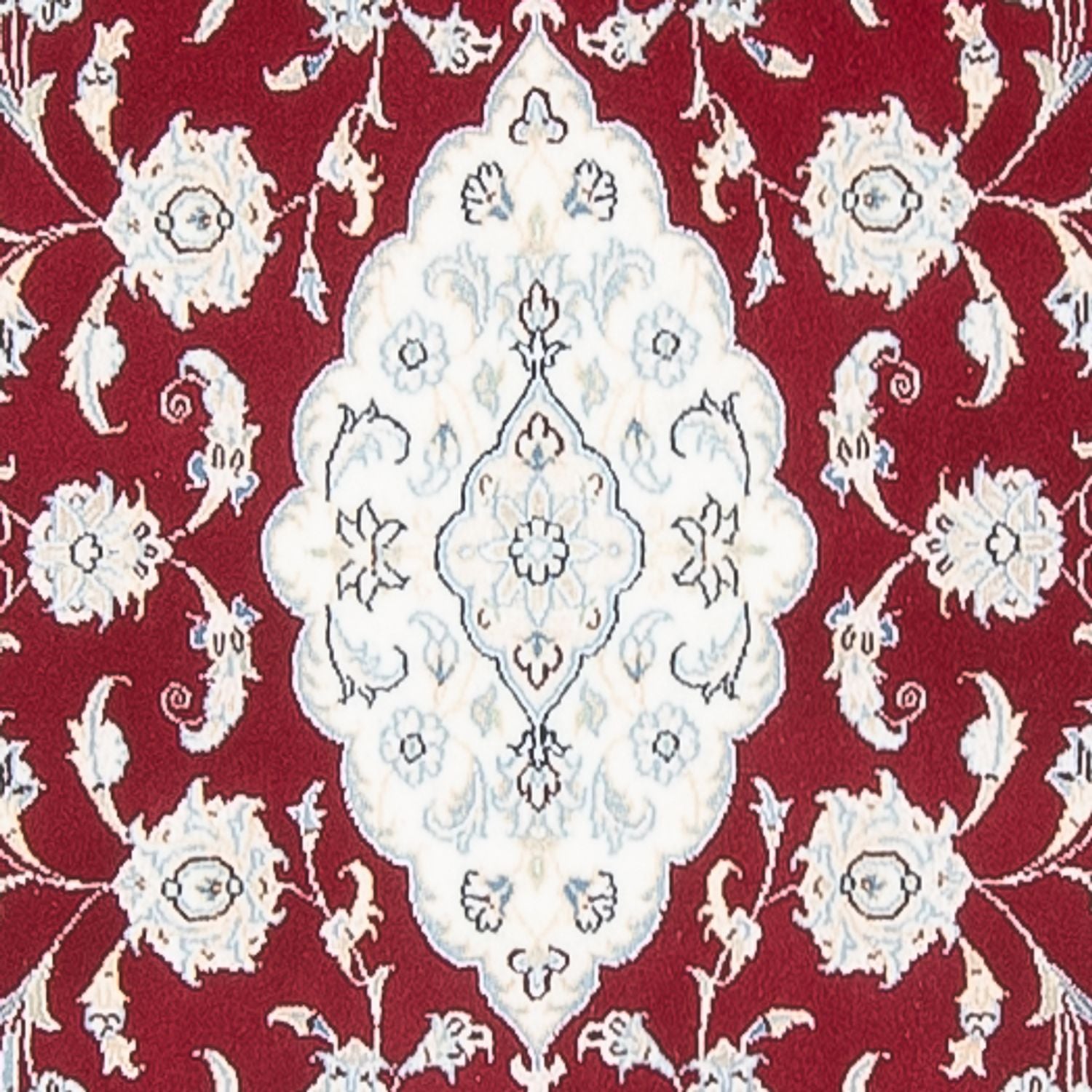 Alfombra de pasillo Alfombra Persa - Nain - Prima - 350 x 86 cm - rojo