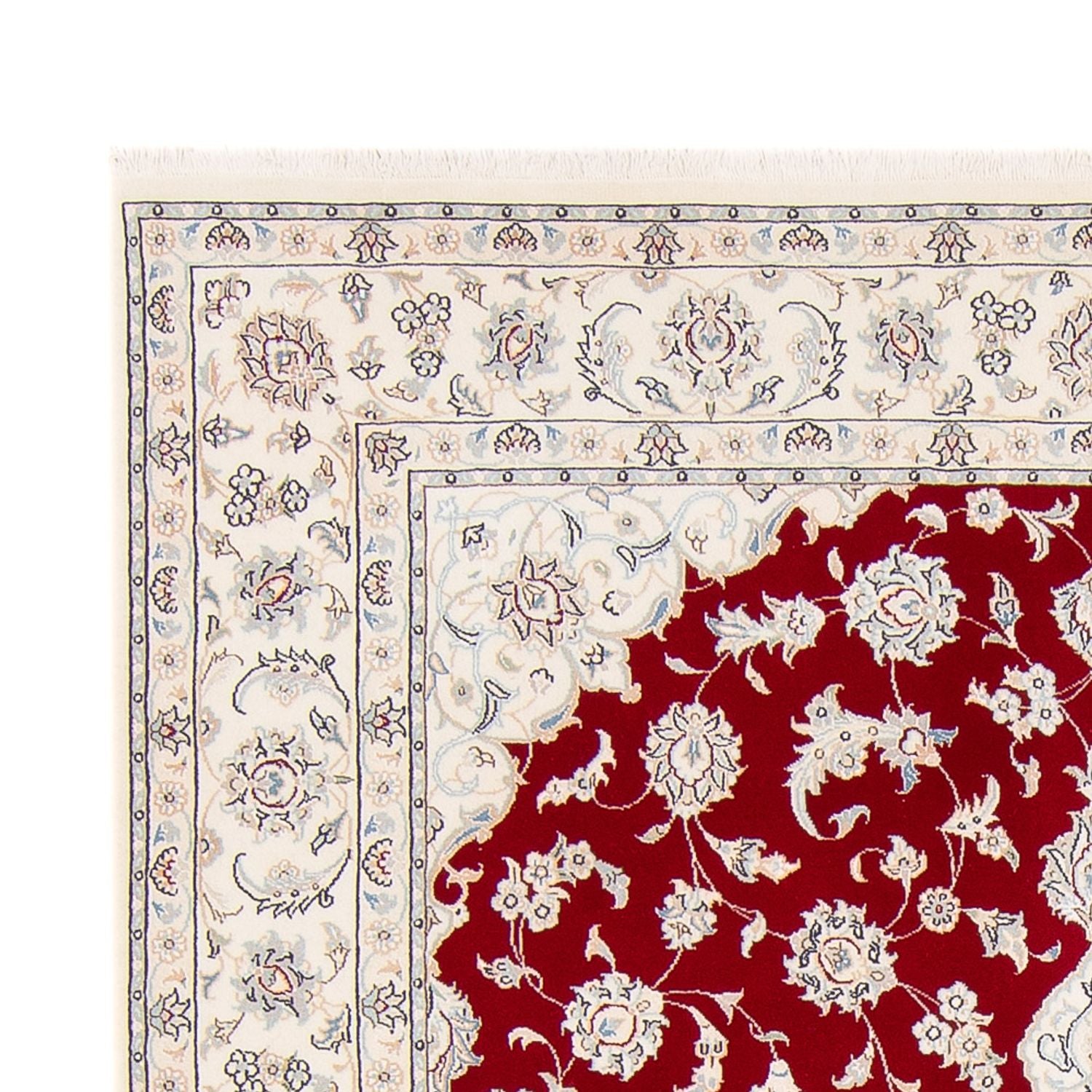 Alfombra persa - Nain - 237 x 168 cm - rojo