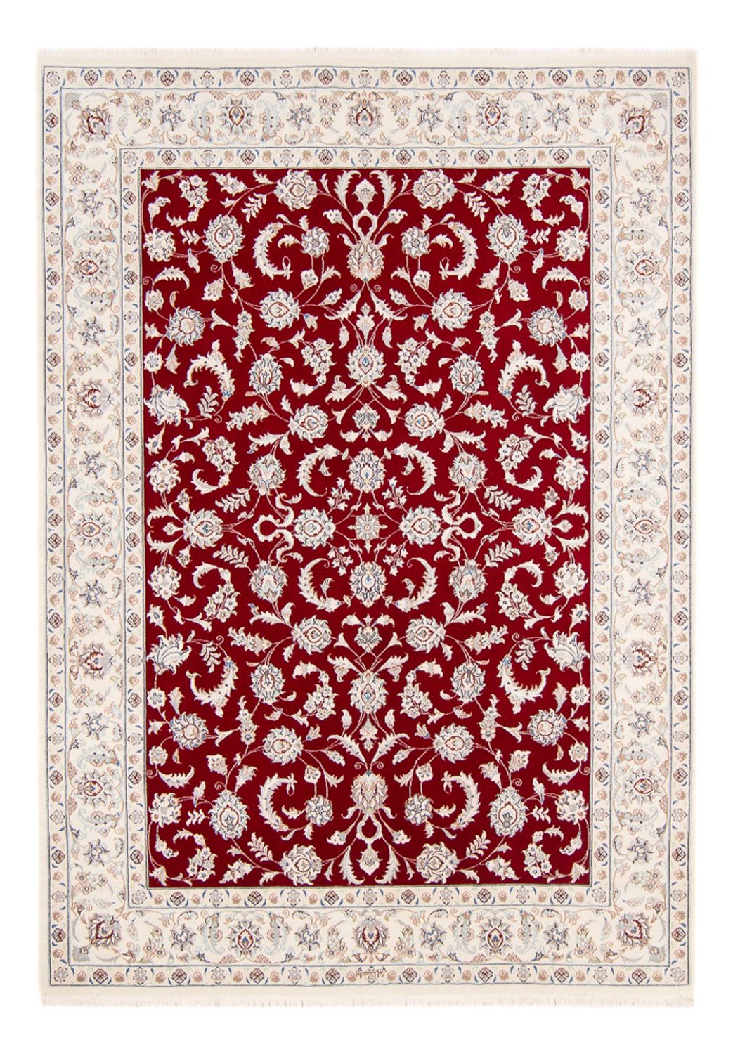 Alfombra persa - Nain - 236 x 169 cm - rojo