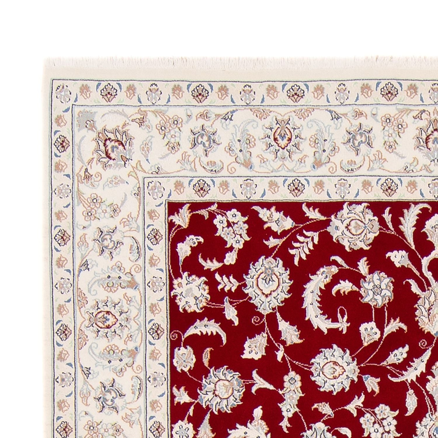 Alfombra persa - Nain - 236 x 169 cm - rojo