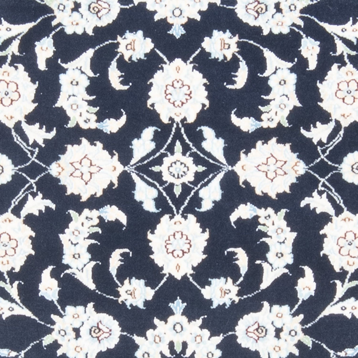 Alfombra de pasillo Alfombra Persa - Nain - Real - 194 x 82 cm - azul oscuro