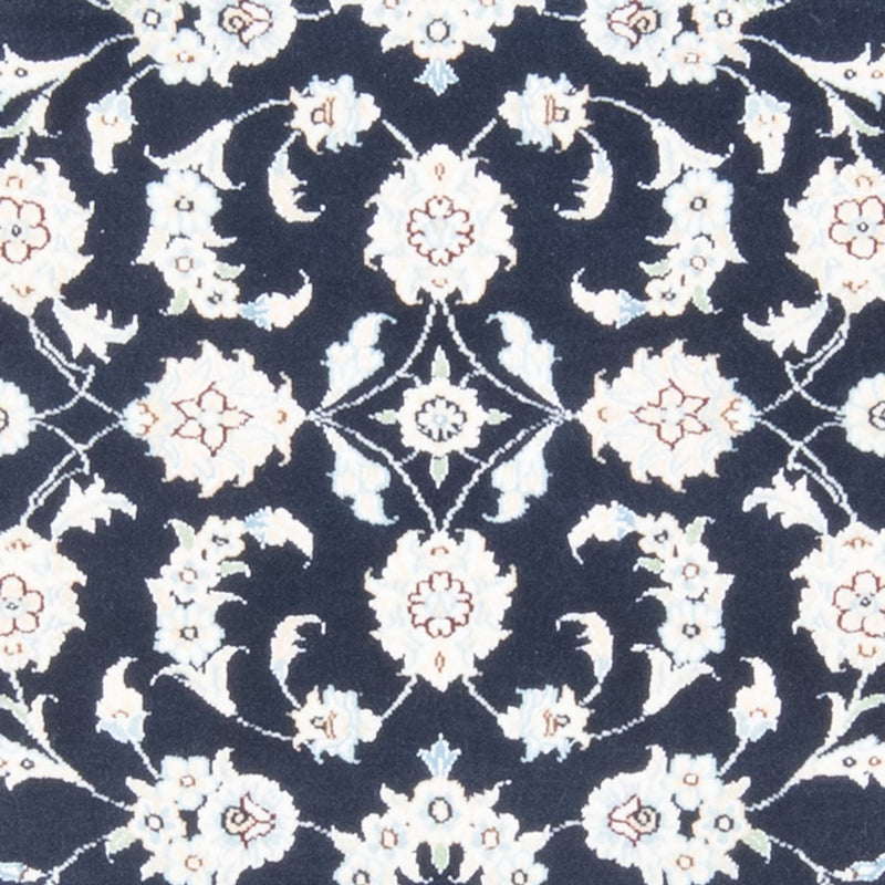 Alfombra de pasillo Alfombra Persa - Nain - Real - 194 x 82 cm - azul oscuro