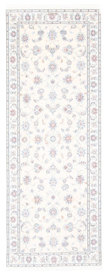 Alfombra de pasillo Alfombra Persa - Nain - Real - 201 x 82 cm - crema
