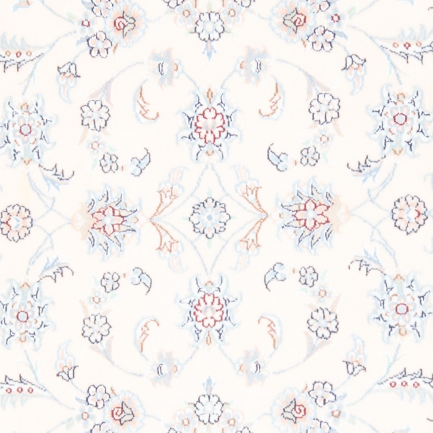 Alfombra de pasillo Alfombra Persa - Nain - Real - 201 x 82 cm - crema