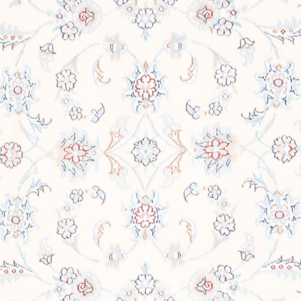 Alfombra de pasillo Alfombra Persa - Nain - Real - 201 x 82 cm - crema