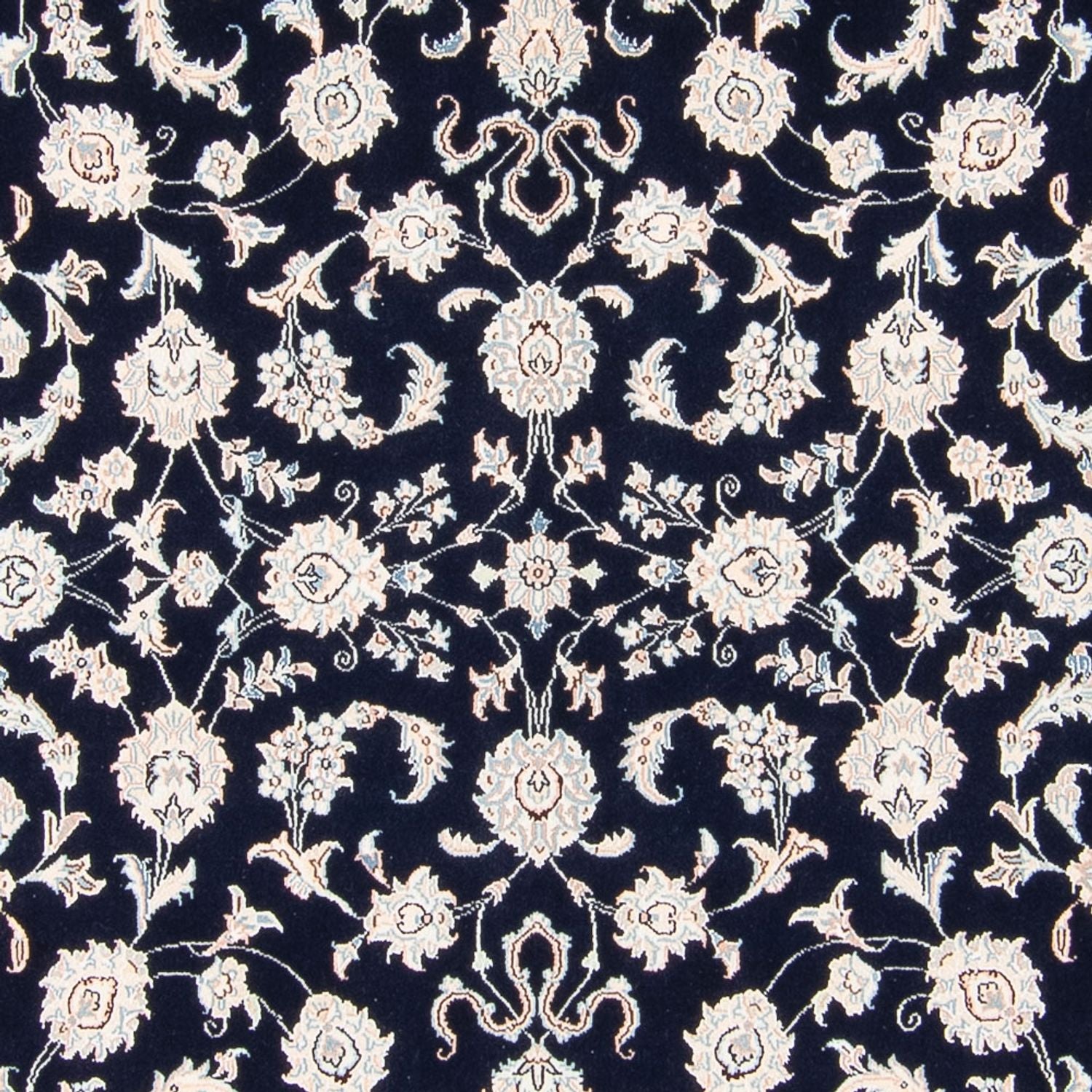 Alfombra persa - Nain cuadrado  - 213 x 200 cm - azul oscuro