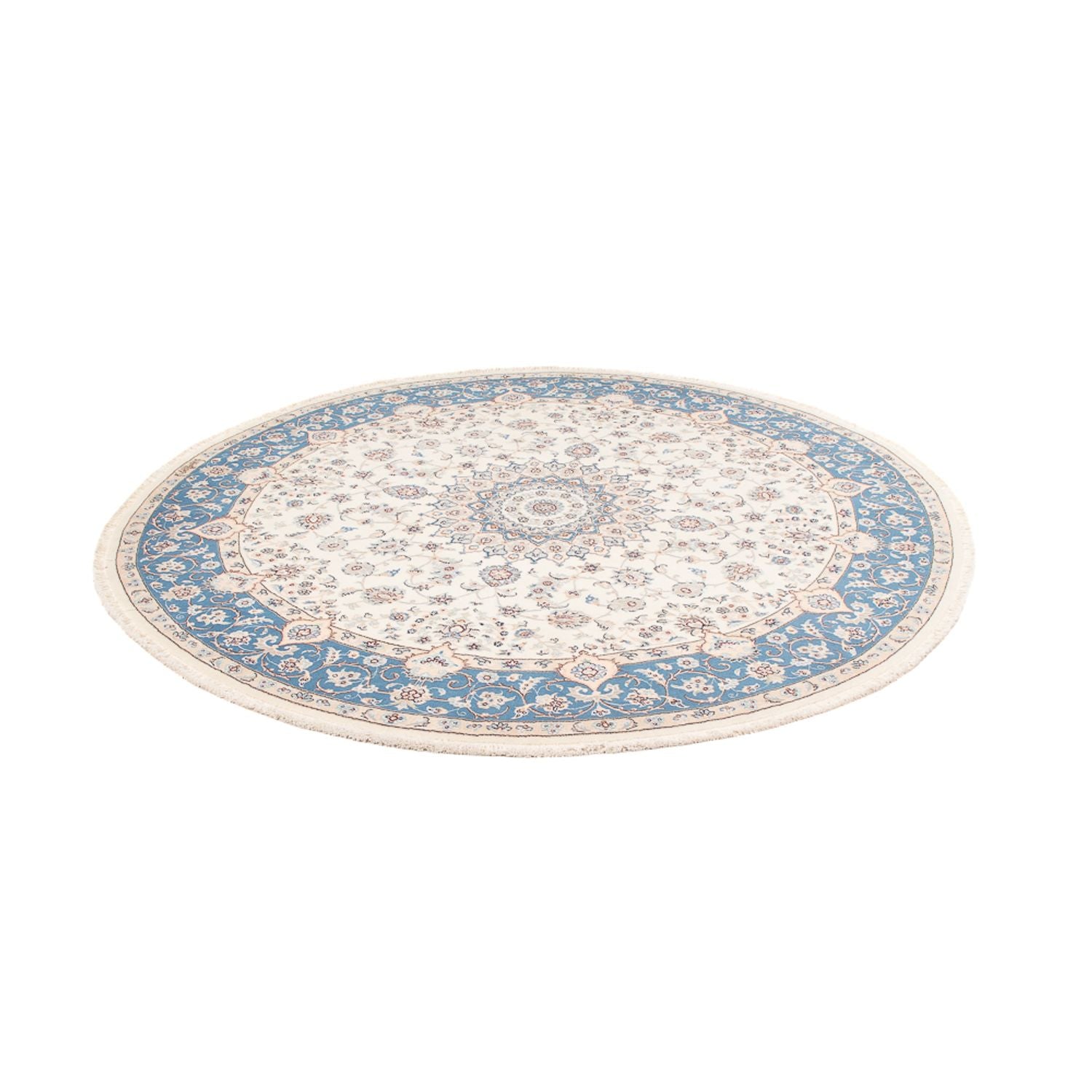 Alfombra persa - Nain redondo  - 200 x 200 cm - crema