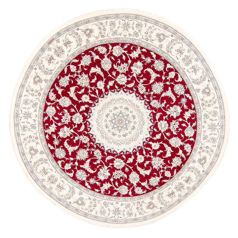 Alfombra persa - Nain redondo  - 200 x 200 cm - rojo