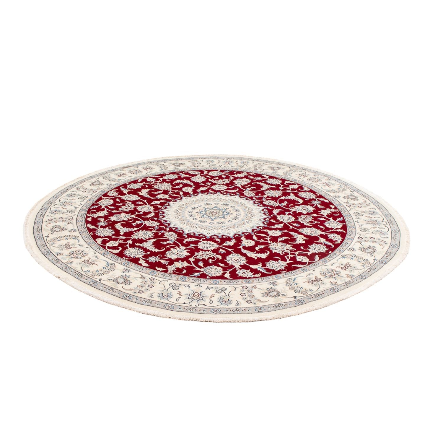 Alfombra persa - Nain redondo  - 200 x 200 cm - rojo