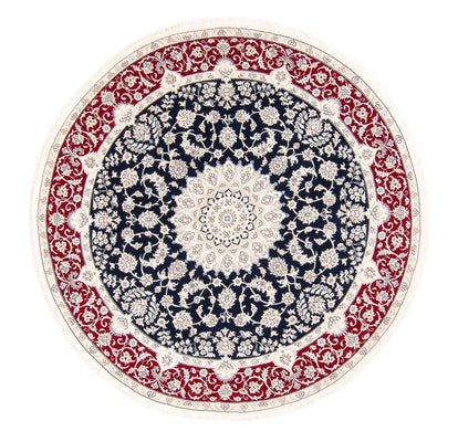 Alfombra persa - Nain redondo  - 200 x 200 cm - azul oscuro