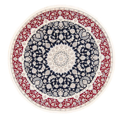 Nain Alfombra 200x200cm - Alfombra persa - azul oscuro
