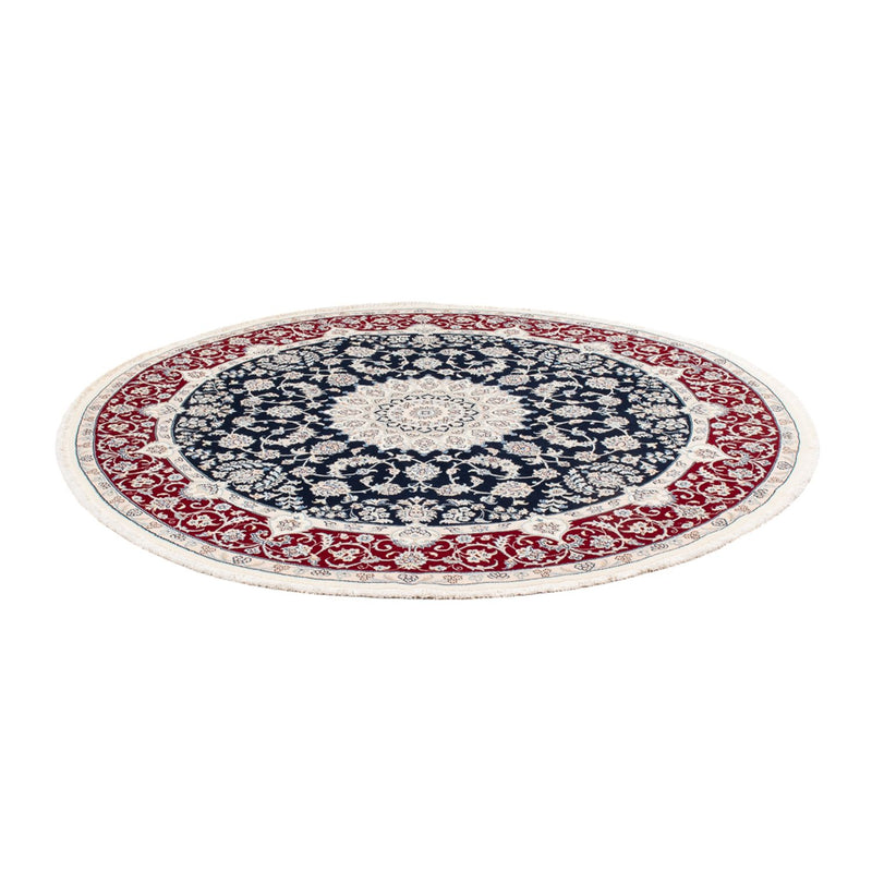 Alfombra persa - Nain redondo  - 200 x 200 cm - azul oscuro