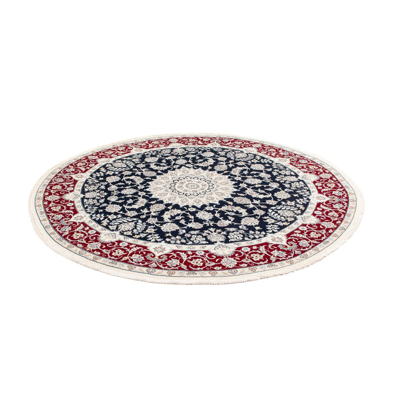 Alfombra persa - Nain redondo  - 200 x 200 cm - azul oscuro