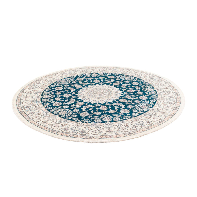 Alfombra persa - Nain redondo  - 200 x 200 cm - azul