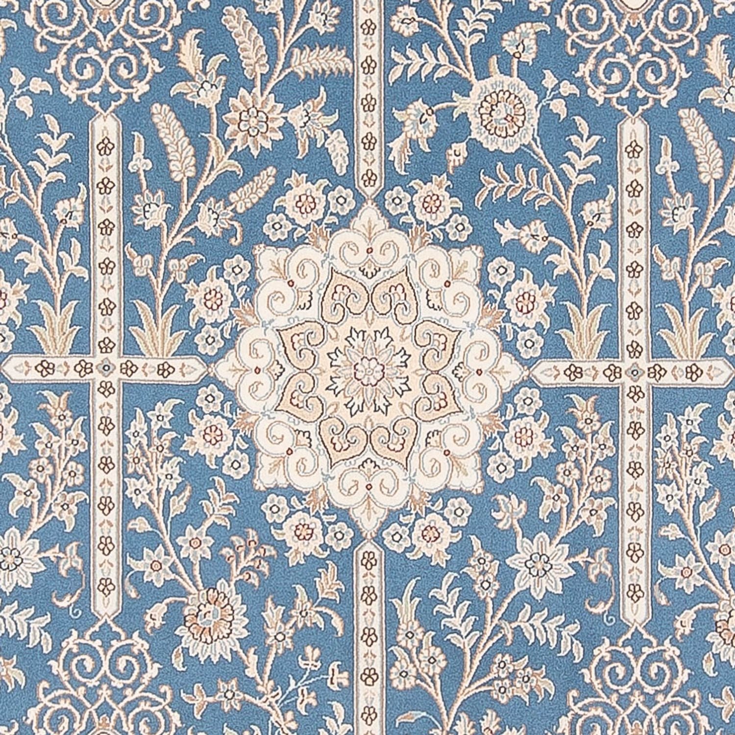 Alfombra Persa - Nain - Prima - 298 x 200 cm - azul claro