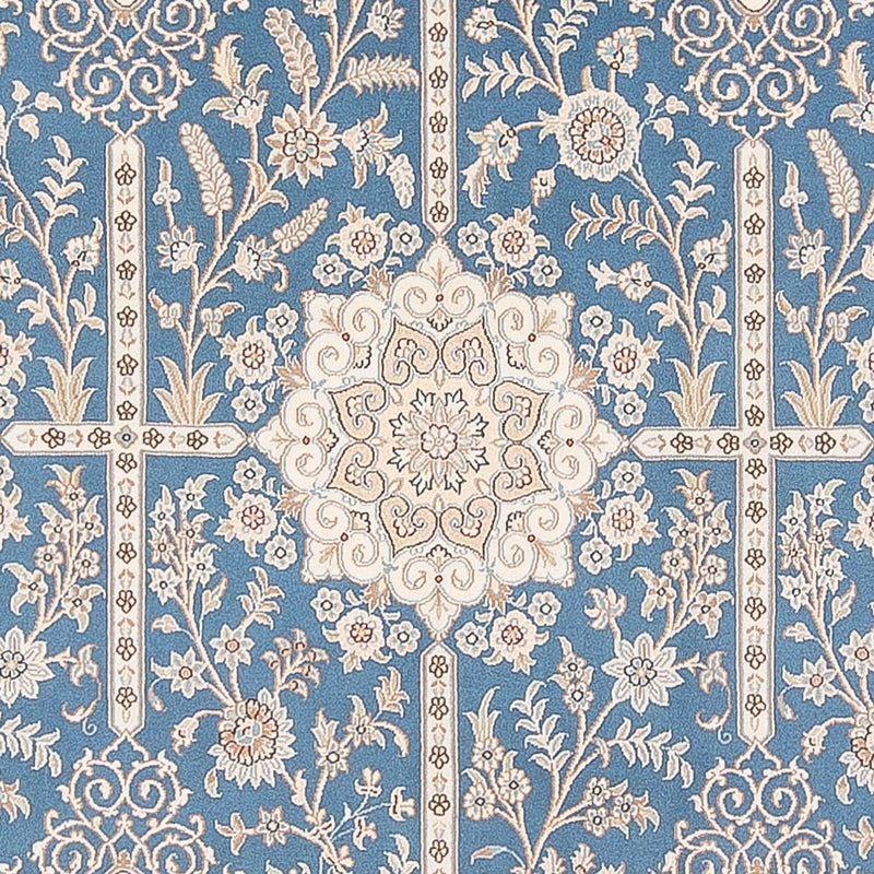Alfombra Persa - Nain - Prima - 298 x 200 cm - azul claro