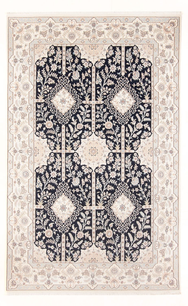 Alfombra Persa - Nain - Prima - 298 x 198 cm - azul oscuro
