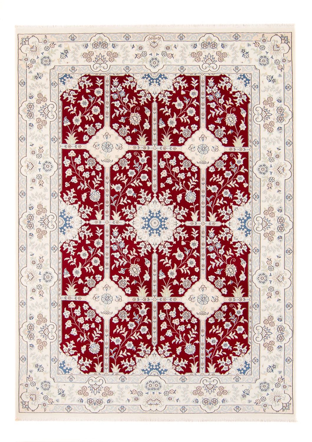 Alfombra persa - Nain - 232 x 168 cm - rojo