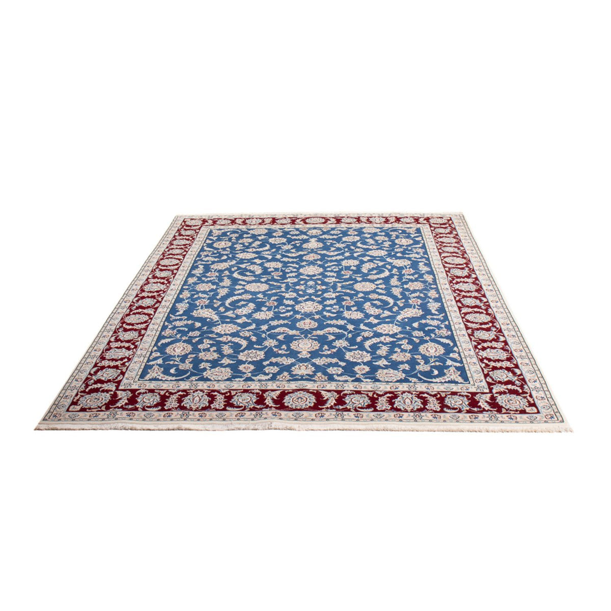 Alfombra persa - Nain - 244 x 171 cm - azul