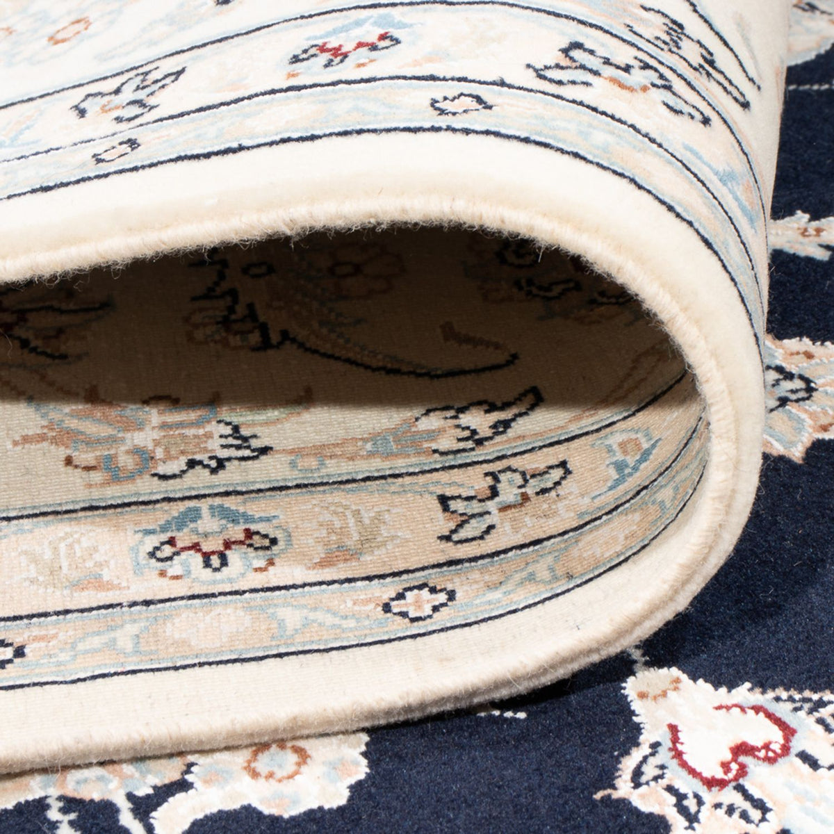 Alfombra Persa - Nain - Prima - 275 x 228 cm - azul oscuro