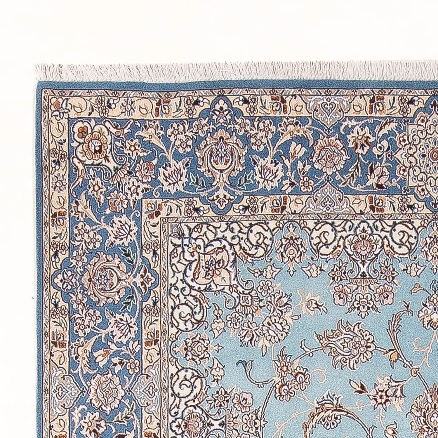 Alfombra Persa - Nain - Prima - 308 x 200 cm - azul claro