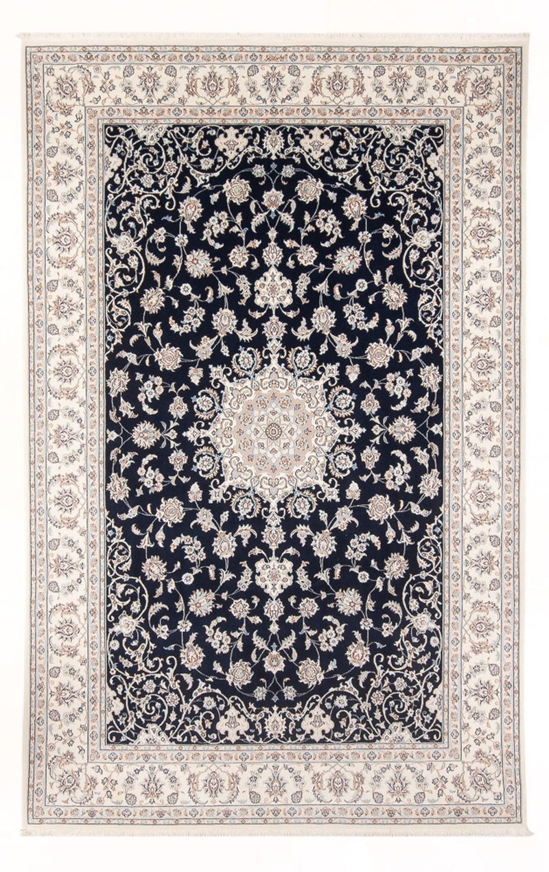 Alfombra Persa - Nain - Prima - 298 x 200 cm - azul oscuro