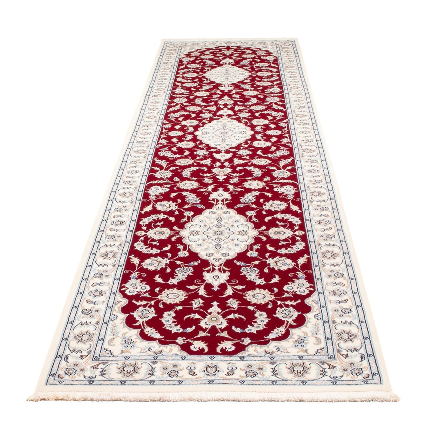 Alfombra de pasillo Alfombra Persa - Nain - Prima - 355 x 87 cm - rojo