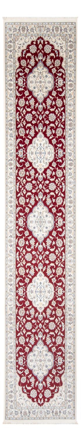 Alfombra de pasillo Alfombra Persa - Nain - Prima - 404 x 88 cm - rojo