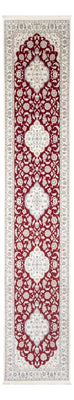 Alfombra de pasillo Alfombra Persa - Nain - Prima - 404 x 88 cm - rojo