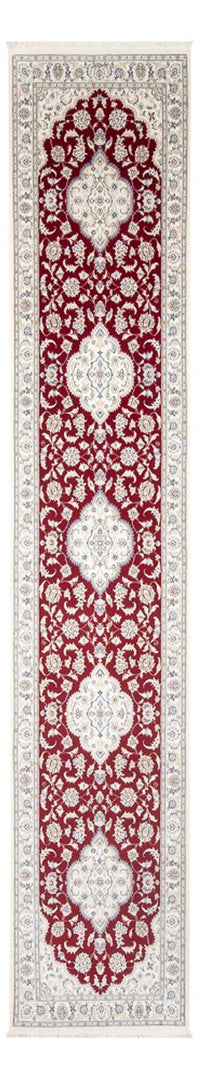 Alfombra de pasillo Alfombra Persa - Nain - Prima - 404 x 88 cm - rojo