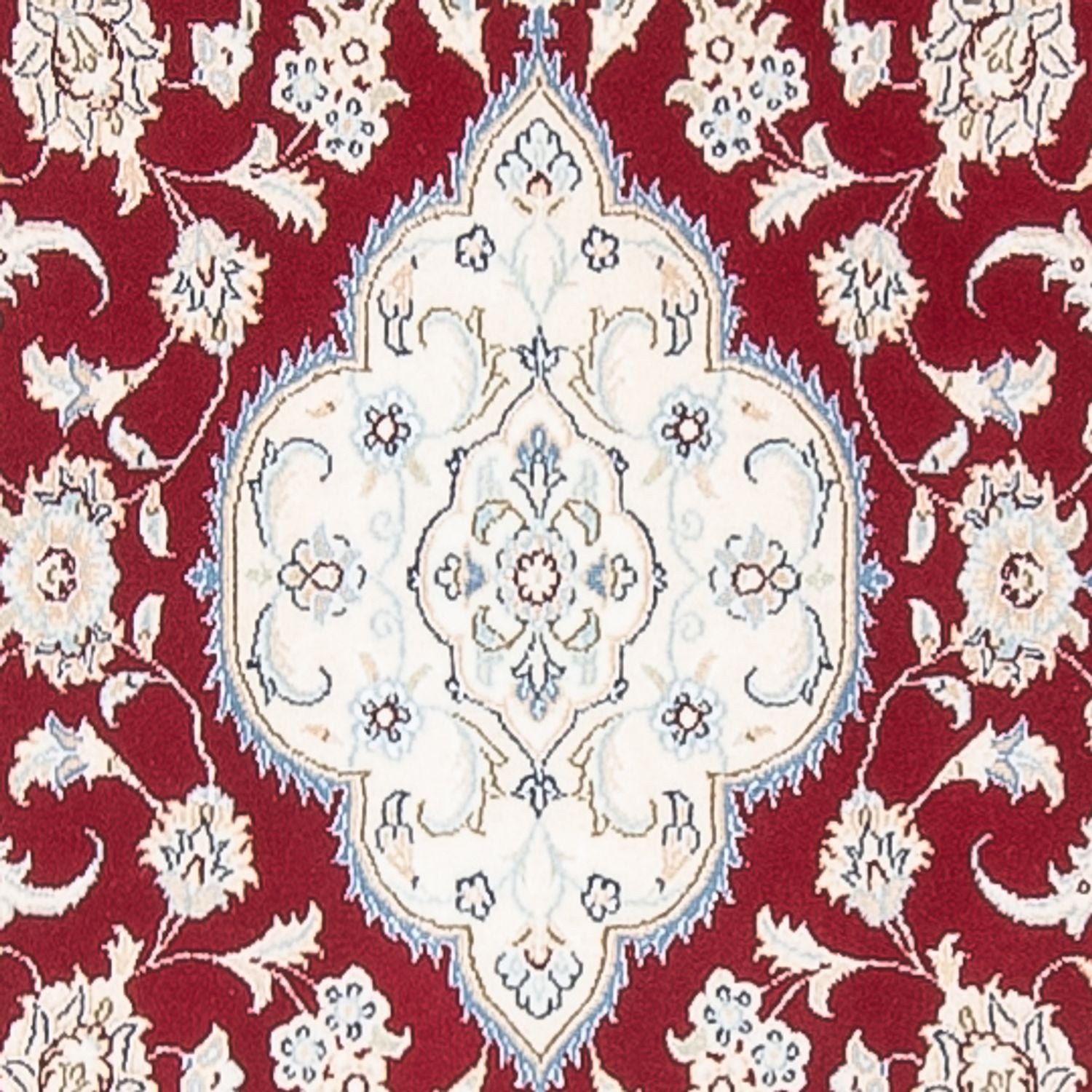 Alfombra de pasillo Alfombra Persa - Nain - Prima - 404 x 88 cm - rojo