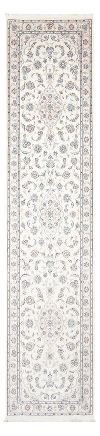 Alfombra de pasillo Alfombra Persa - Nain - Prima - 350 x 87 cm - crema