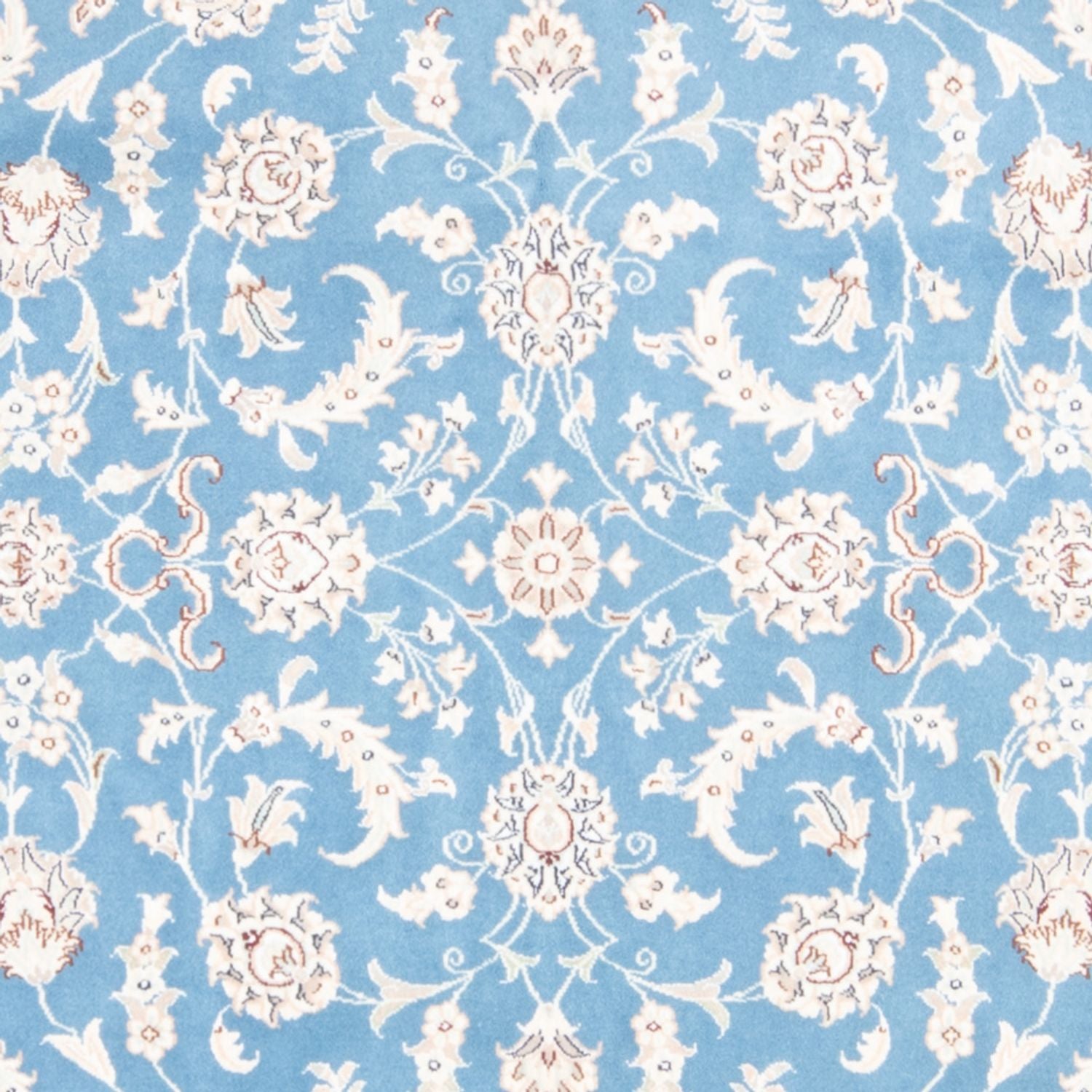 Alfombra Persa - Nain - Real - 202 x 148 cm - azul claro