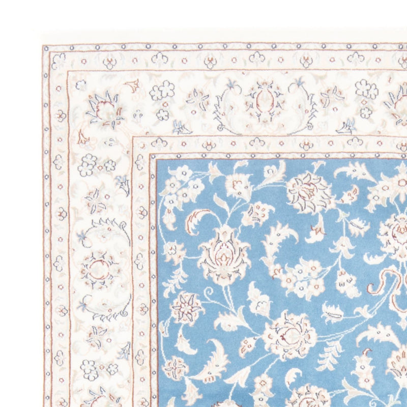 Alfombra Persa - Nain - Real - 202 x 148 cm - azul claro