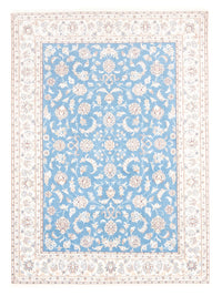 Alfombra Persa - Nain - Real - 210 x 149 cm - azul claro