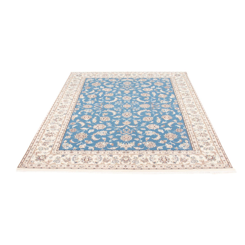 Alfombra Persa - Nain - Real - 210 x 149 cm - azul claro