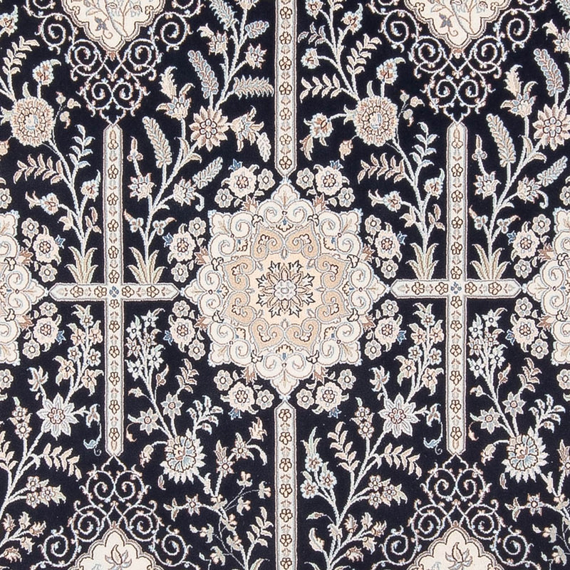 Alfombra Persa - Nain - Prima - 294 x 196 cm - azul oscuro