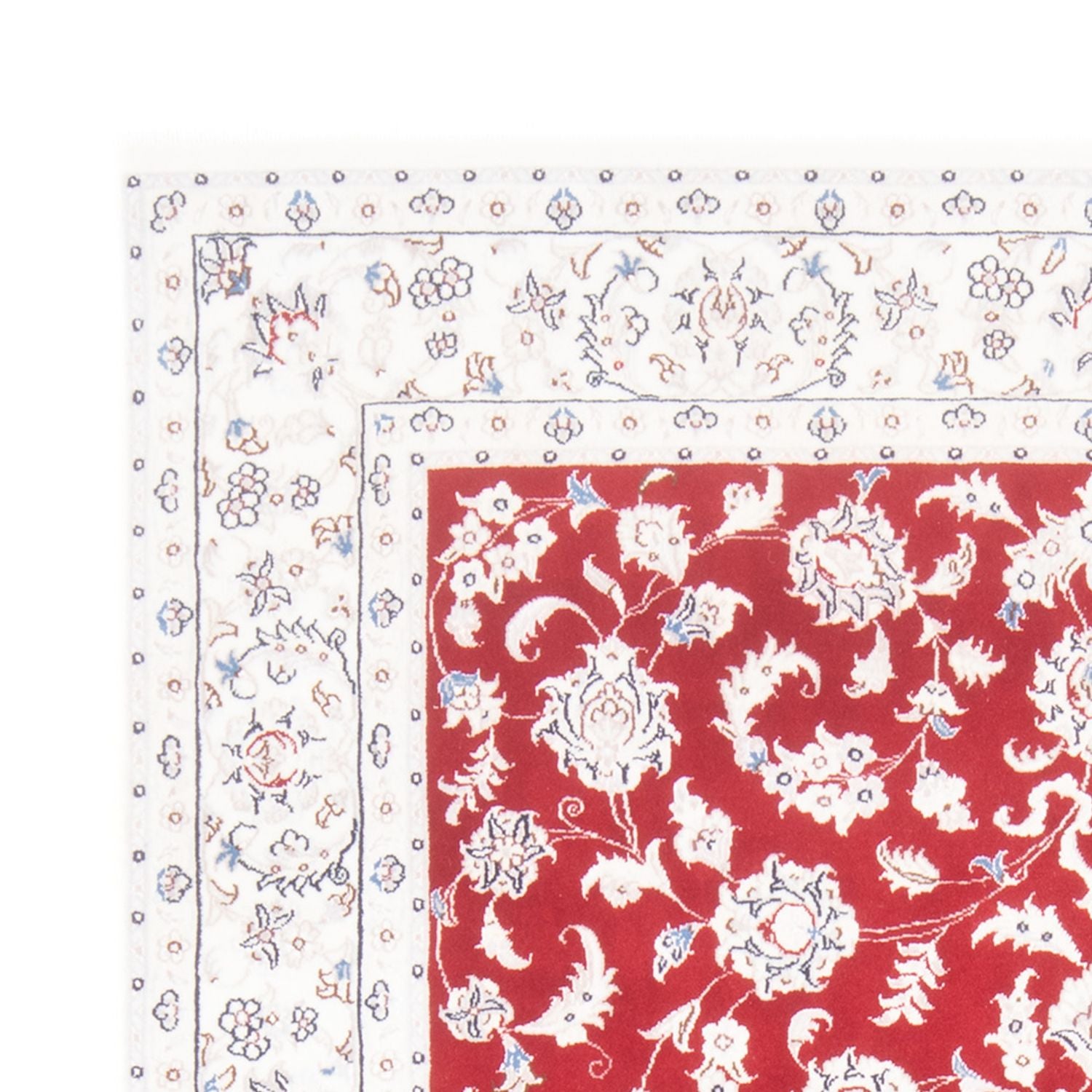 Alfombra Persa - Nain - Real - 200 x 150 cm - rojo