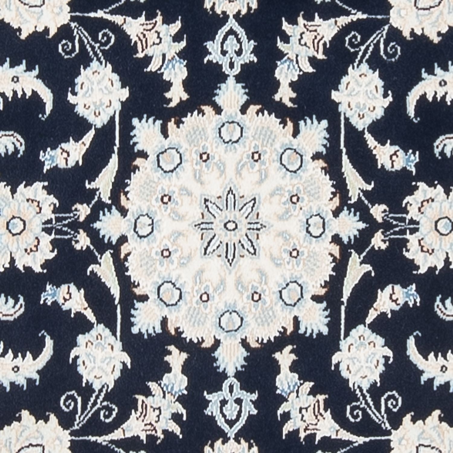 Alfombra de pasillo Alfombra Persa - Nain - Prima - 296 x 80 cm - azul oscuro