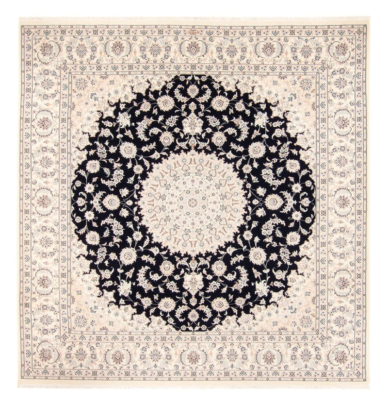 Alfombra persa - Nain cuadrado  - 258 x 246 cm - azul oscuro