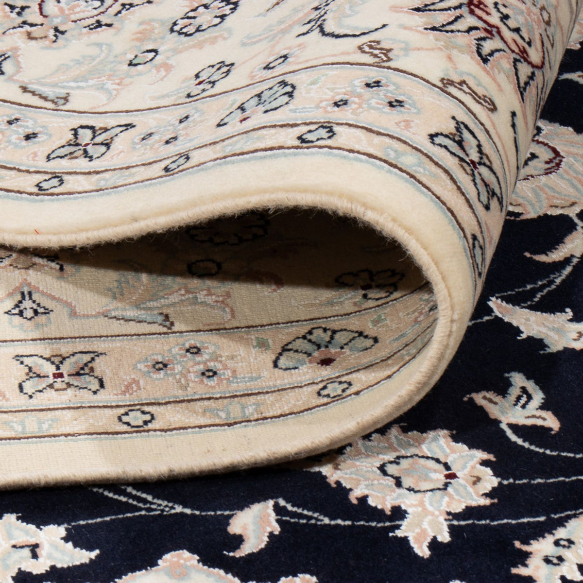 Alfombra persa - Nain cuadrado  - 258 x 246 cm - azul oscuro