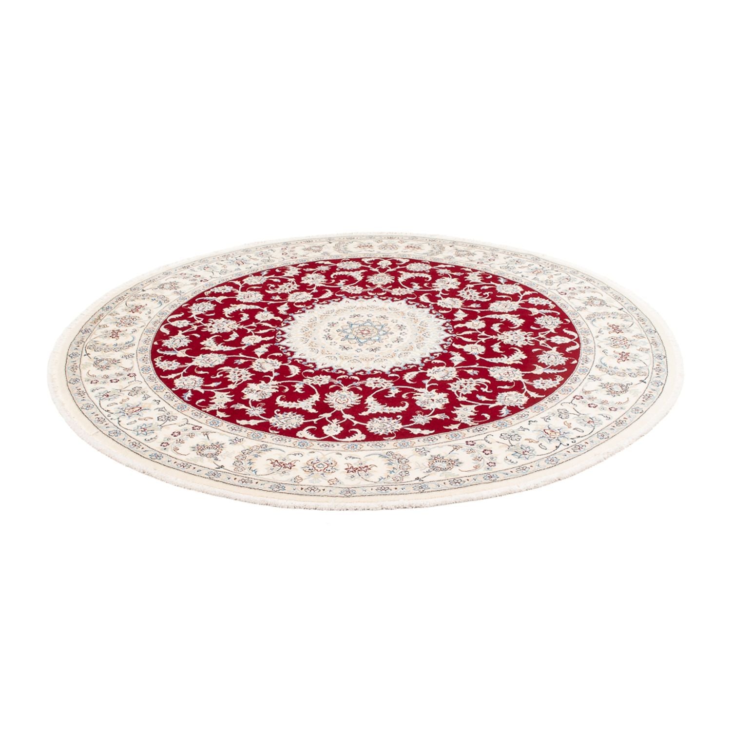 Alfombra persa - Nain redondo  - 200 x 200 cm - rojo