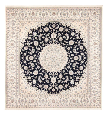 Alfombra persa - Nain - 267 x 247 cm - azul oscuro