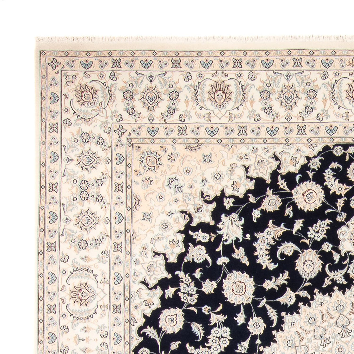 Nain Alfombra 247x267cm - Alfombra persa - azul oscuro