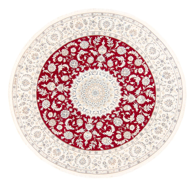 Alfombra persa - Nain redondo  - 200 x 200 cm - rojo